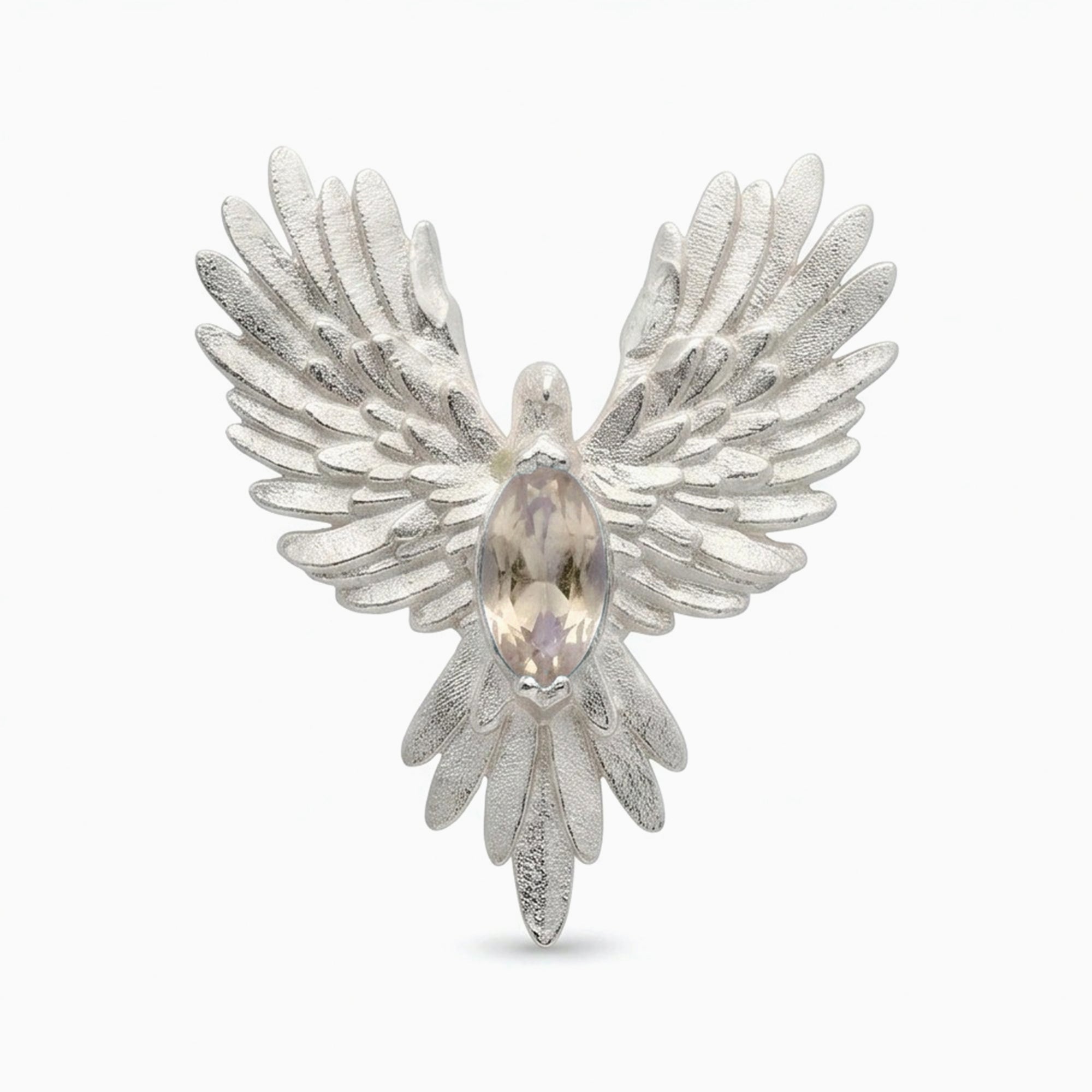 雙面雕刻展翅鷹耳骨夾