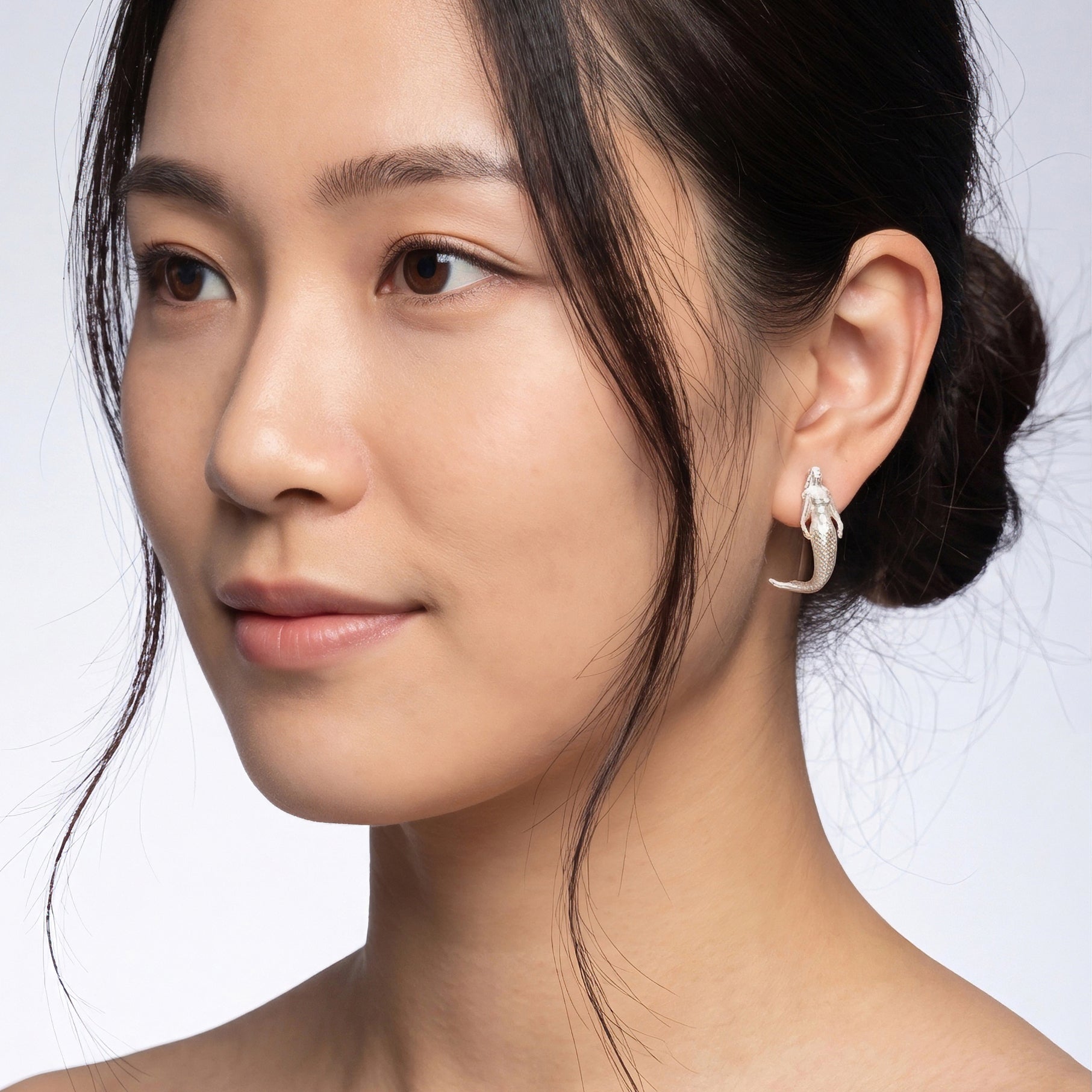 手工美人魚耳針