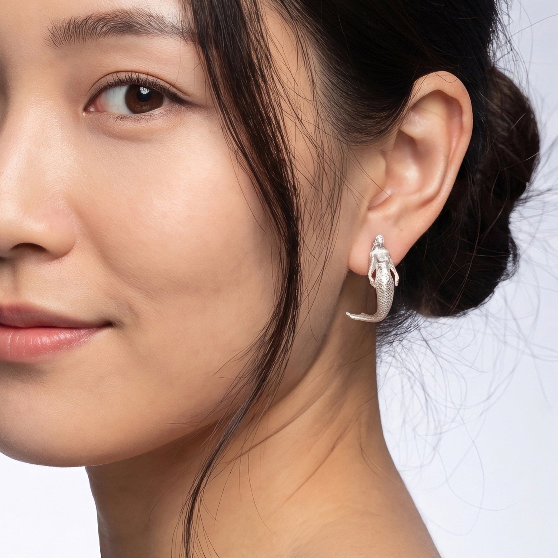 手工美人魚耳針